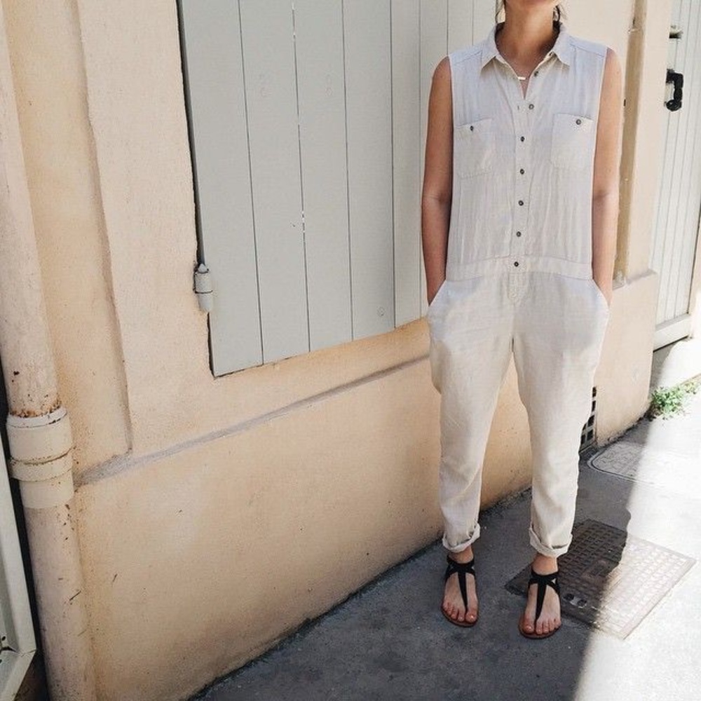 Joggers linen cream